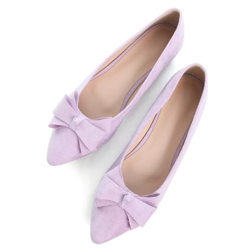 Image of SAILING LU Women's Bow-Knot Pointed Toe Ballet Flats