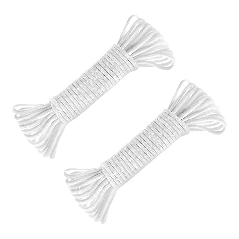ORIMERC Self Watering Capillary Wick Cord (30 feet 1/6 inch+30 feet 1/8 inch) Vacation Plant Sitter DIY Self-Watering Planter Pot Automatic Wicking Hydroponic System Potted Auto Seedling Waterer Rope Cover