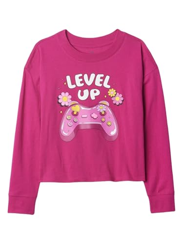 Image of Gap Girls' Long Sleeve Elevated Graphic