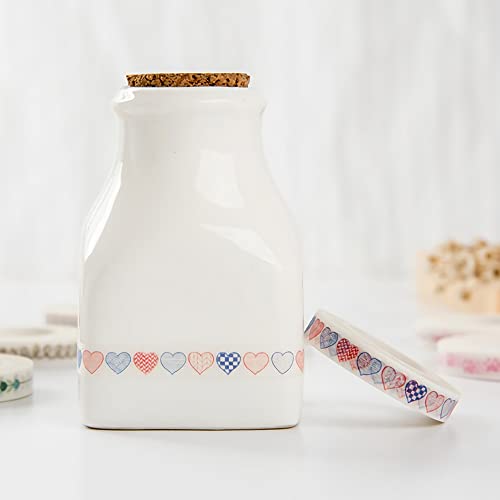 HASTHIP ® 10 Pieces Flower Washi Tape Masking Tape Adhesive Decorative Tape Sticker for Scrapbooking, 8mm