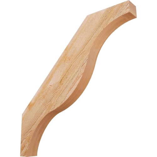 Ekena Millwork BRC04X38X38FST00RWR 4"W x 38"D x 38"H Funston Rough Sawn Knee Brace, Western Red Cedar