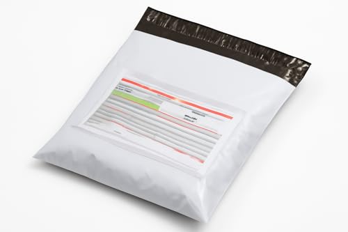 Image of SECUREMENT 100 Pc 10 x 14 Inch Courier Bags With POD Jacket - Tamper Proof Safe Seal Packing Bags