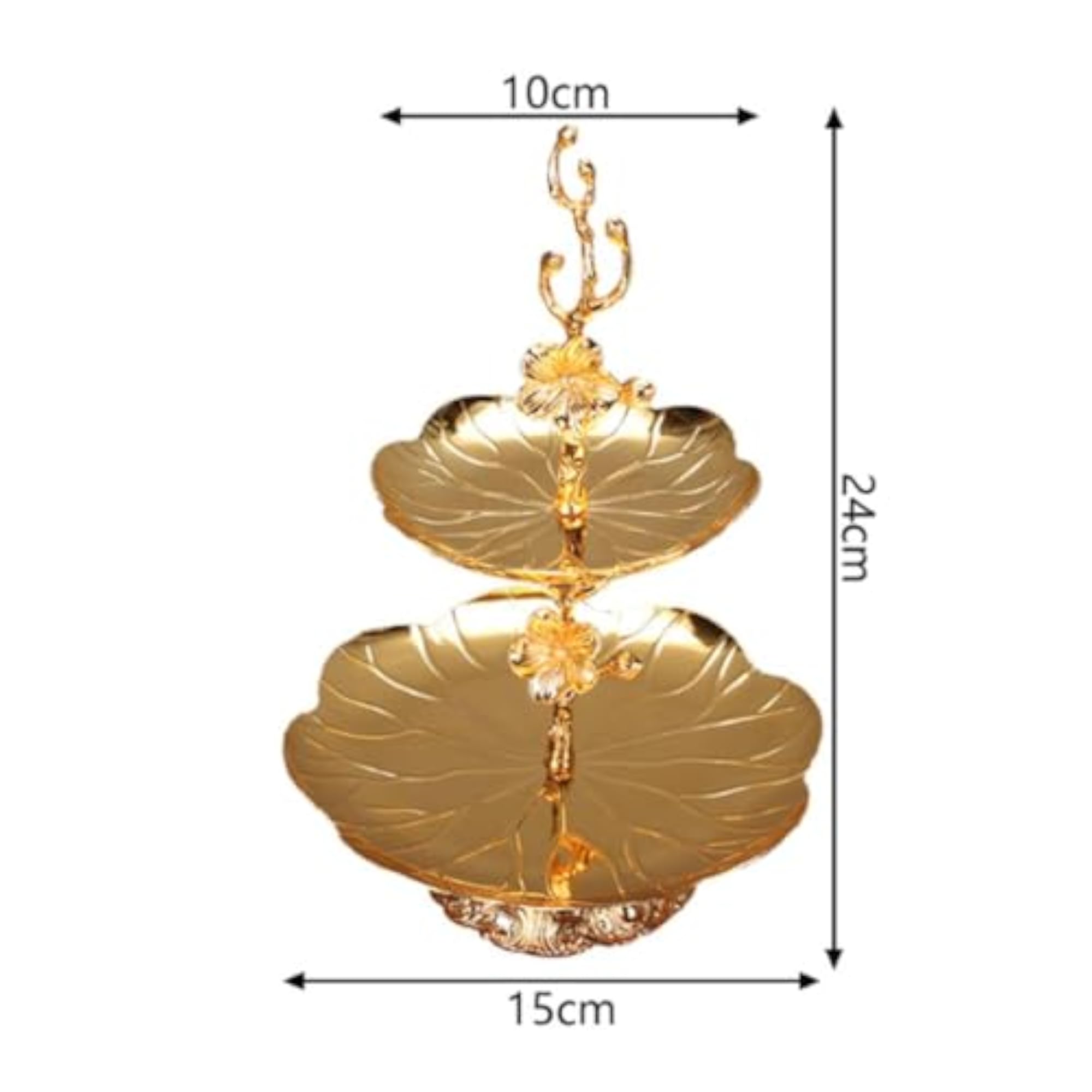 2-Tier Fruit Plate with Ornate Details
