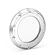 NICECNC Chrom Derby Cover Klar Derby Kupplungsdeckel Kupplungsschutzabdeckung Compatible with Harley Street Glide FLHX 2016-2024, Road King FLHR 2017-2024, Siehe Passform