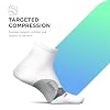 Feetures Elite Light Cushion Quarter Solid - Sport Sock with Targeted Compression - New White, L (1 Pair) #3