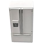 SXFSE Dollhouse Decoration Accessories, 1:12 Dollhouse Miniature Furniture Simulation Fridge Refrigerator Kitchen Prop Decor for Baby Kids Play Pretend Toy (White)