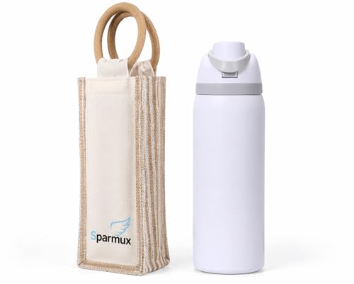 Image of FreeSip Flip-Top Water Bottle for Kids & Adults, Leakproof One-Hand Open Lid, BPA-Free, Easy Carry for School, Office, Sports & Travel - 32 oz (White, 960 ml)