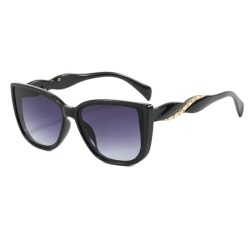 Lunettes de soleil femme monture large protégeant les yeux sensibles