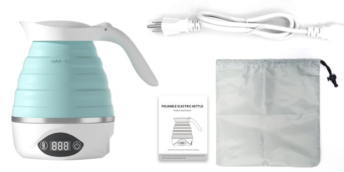 Tetera eléctrica portátil plegable para viaje 850W miniatura 4