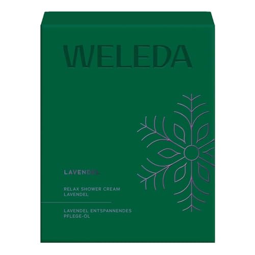 Image of WELEDA Organic Christmas Gift Set Lavender 2025 - Natural Cosmetics Winter Xmas Gift Set Consisting of Shower Gel & Body Oil - Unisex Body Care Set for Christmas for Women and Men