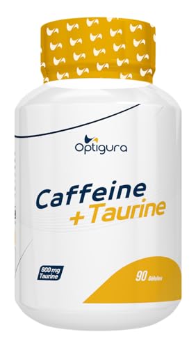 OPTIGURA - Caffeine+Taurine - Formule de Caféine + Taurine - 90 Gélules