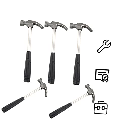 Mikikit 5pcs Mini Claw Hammer for Seamless Nails Lightweight Portable Sturdy Construction Perfect for Home Diy Projects