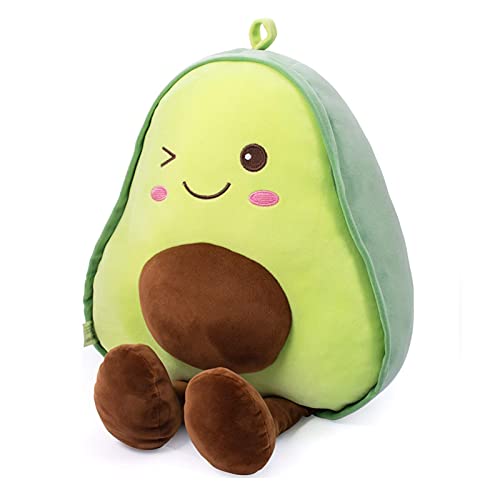 TIANLE 16.5 Inch Snuggly Stuffed Avocado Fruit Soft Plush Toy Hugging Pillow Gifts for Kids, Girl, Boy, and Friends Christmas-Avocado-60cm