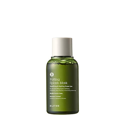 Blithe Patting Splash Mask Soothing & Healing Green Tea - Lactic Acid Face Exfoliator Wash for Sensitive Skin Vegan K Beauty, Oil Controlling & Pore Clarifying 2.3 Fl Oz Blithe Patting Splash Mask Soothing & Healing Green Tea - Lactic Acid Face Exfoliator Wash for Sensitive Skin Vegan K Beauty, Oil Controlling & Pore Clarifying 2.3 Fl Oz
