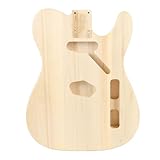 Bonne compatibilité: conçue pour accueillir une variété de composants de guitare, ce corps de guitare en bois est compatible avec les pièces de guitare électriques standard, ce qui en fait un bon choix pour les projets artisanaux. Vous pouvez facilement l'adapter à des micros, des ponts et des cous à partir de marques populaires, permettant une version entièrement personnalisée.