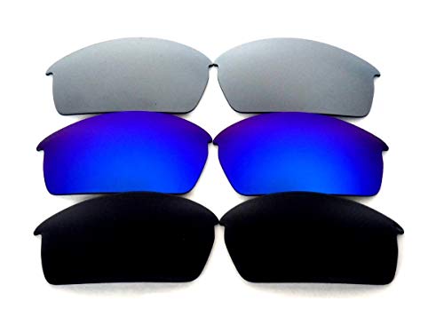 Galaxy Replacement Lenses For Oakley BottleCap Black&Blue&Titanium,