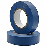 Kenhihi 2 Rolls Blue Electrical Tape Vinyl - 3/4 Inch 66 Feet Professional Insulating PVC Electric Tape Flame Retardant Waterproof for All Weather Under 600V Home Outdoor Indoor Wire Insulation Use