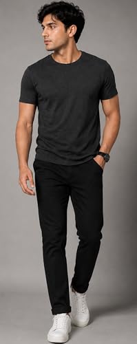 Image of London Hills T Shirt For Man | Men Round Neck Tshirts | Tshirt Shirts Men | Gym T Shirts For mens Workout | T-shirts For Man Cotton Stylish Round Neck T Shirt Half Sleeve Regular Fit Solid Multicolour