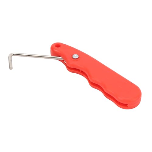 JAOCDOEN Tightening Tool Skate Lace Tightener Stainless Steel and Plastic Curve Design Folding Shoe Lace Puller