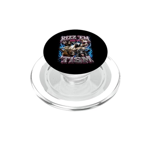 PopGrip pour MagSafe Rizz Em with The Tism support telephone chevre