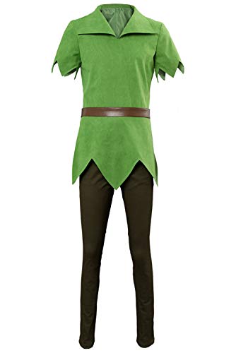 lancoszp Hombres Mujeres Disfraz de Peter Pelicula Cosplay Hada Superheroe Vestido Camiseta...