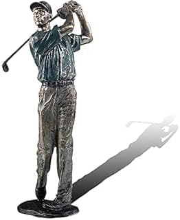 Miniatura 2 de Escultura de estatuas de golf, figuras creativas de golfista, decoración del hogar, figura de arte de jugador, decoración de escritorio,