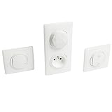 legrand netatmo celiane Kit compuesto de: 1 toma de alimentación de control, 1 palanca general inalámbrica salida/meta, 1 interruptor de iluminación con opción regulador y 1 control inalámbrico para luz y toma
