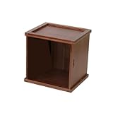 Ce meuble de rangement for disques vinyles, fabriqué en bois, offre une organisation sans tracas et une installation simple.