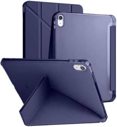iPad Air 13 İnç iPad Air 5. Nesil / 4. Nesil İle Uyumlu Kalemlikli, Uyku Modlu, Üçgen Standlı, Darbeye Dayanıklı Kaplama Akıllı Kılıf (Lacivert, iPad Air 13 İnç iPad Air 5. Nesil / 4. Nesil) - Görsel 1
