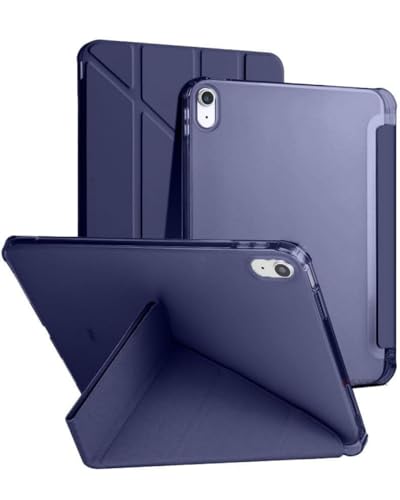 iPad Air 13 İnç iPad Air 5. Nesil / 4. Nesil İle Uyumlu Kalemlikli, Uyku Modlu, Üçgen Standlı, Darbeye Dayanıklı Kaplama Akıllı Kılıf (Lacivert, iPad Air 13 İnç iPad Air 5. Nesil / 4. Nesil)