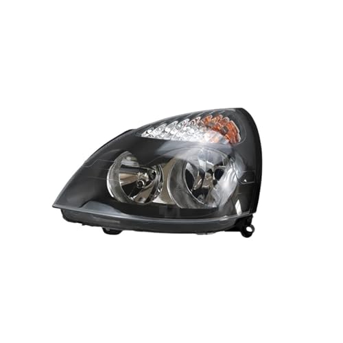 Phare avant droit noir pour Renault Clio 2 2001-2005 phase 2 côté passager