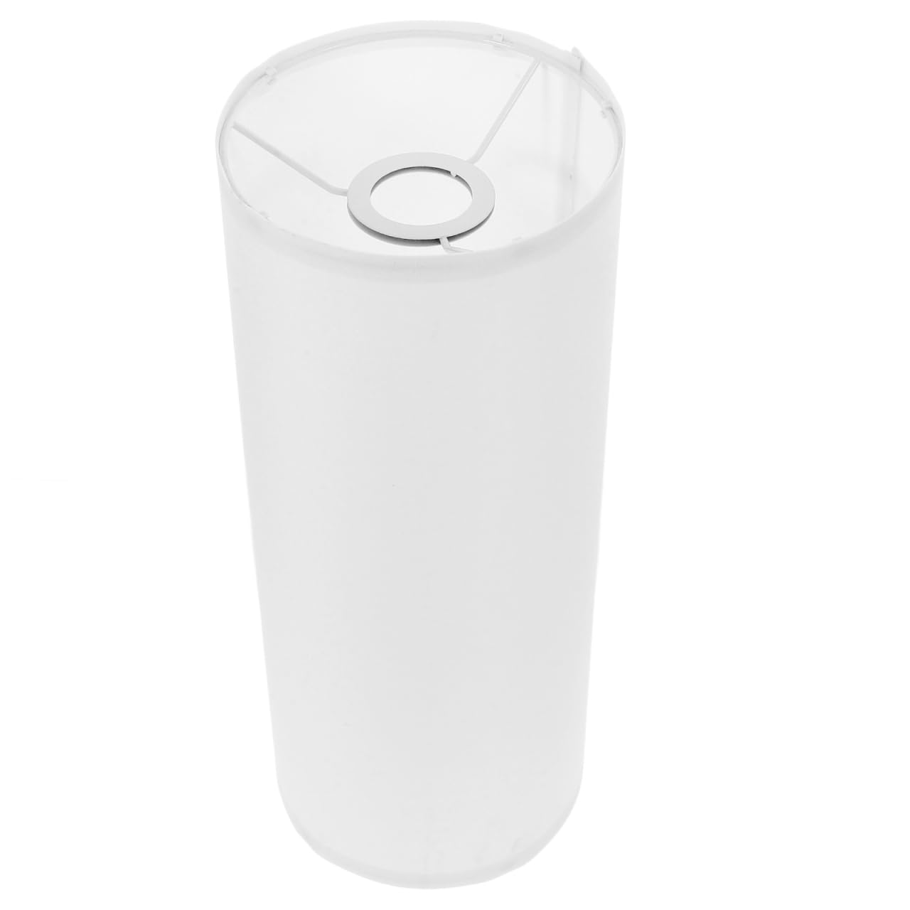Amosfun Tall Cylinder Lampshade White Fabric Drum Cover for Floor Lighting Soft Light Diffuser Easy Fit Replacement for Bedroom Living Room Decor 15.75 Inch