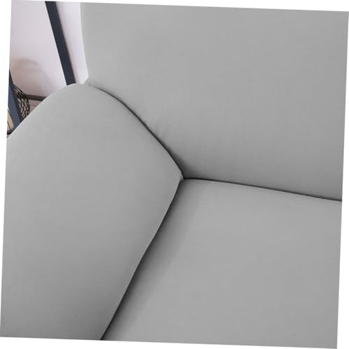 Housse de canapé extensible gris pour rénover un salon