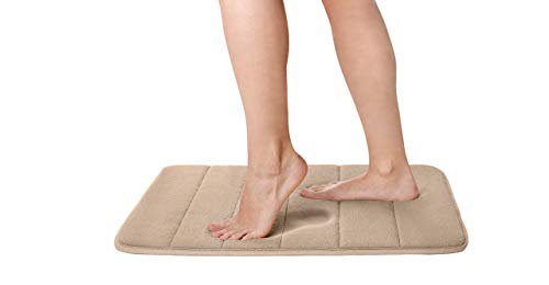 Tatay Nuvola Bath Mat, Microfibre Beige, One Size