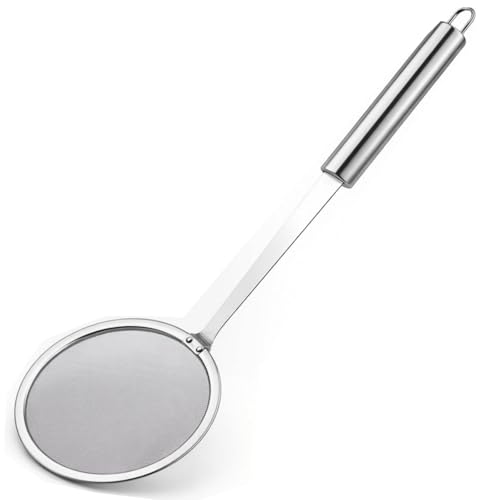 Skimmer Spoon, Filter Grease Foam Fine Mesh Fat Skimmer