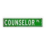 Photo Gallery divertente targa in metallo con scritta "counselor", decorazione da parete, per cancello, casa, giardino, carriera, stile retrò, poster artistico, idea regalo per cortile, 10 x 45 cm Photo Gallery divertente targa in metallo con scritta "counselor", decorazione da parete, per cancello, casa, giardino, carriera, stile retrò, poster artistico, idea regalo per cortile, 10 x 45 cm