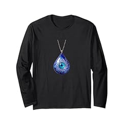 Embrace Good Fortune: Buy Your Evil Eye Protection Long Sleeve T-Shirt – Clever Witty Nazar Designs