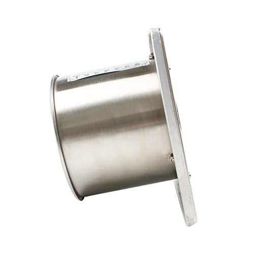 Extractor de aire inoxidable de 4" para baño, cocina, colgable en ventana o pared, 25W con red protectora miniatura 5