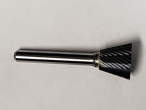 Fresa de carburo de una sola corte SN-7 3/4" x 5/8" sobre mango 1/4" miniatura 3