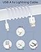 Zestiq USB A auf Lightning Kabel 1M, Auto Apple CarPlay Kabel, [MFi Certified] USB iPhone Ladekabel Nylon Geflochten Kompatibel mit iPhone 14 Pro/14 Plus/14/13/12/11/SE/X/XS/XR/8, iPad, iPod