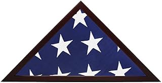 Smashed Banana American Flag Display Case - Wood Frame Fits 5x9.5' Folded Flag