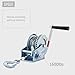 OPENROAD 1600lbs Hand Winch Boat Winch, Hand Crank Winch with 10m (32ft) Cable Manual Winches, Two-Way Adjustable Boat Trailer Winch, Corrosion Resistant Towing Winches (1600lbs)