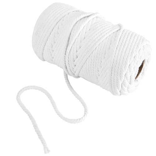 Fil macramé 6mm robuste pour fabriquer des suspensions de plantes en coton