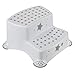 Keeeper Igor Star-Taburete/alzador 2 Niveles para niños a Partir de 3 a 14 años Aprox, función Antideslizante, Color, Stars Blanco, 40x37x21 cm
