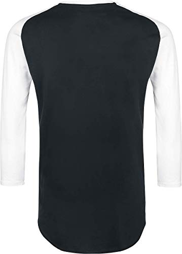 Camiseta de béisbol para hombre Foo Fighters Ray Gun talla Large negro y blanco miniatura 3