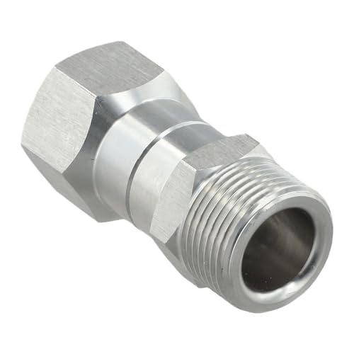 FUBESK M22-14 Anti-Winding Converter Connector for High Pressure Cleaning Machine, Stainless Steel, 242 x 098 Inch, Silver