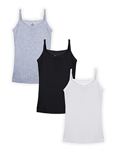 Image of KiddoPanti Girls Solid Tank Top Pack of 3