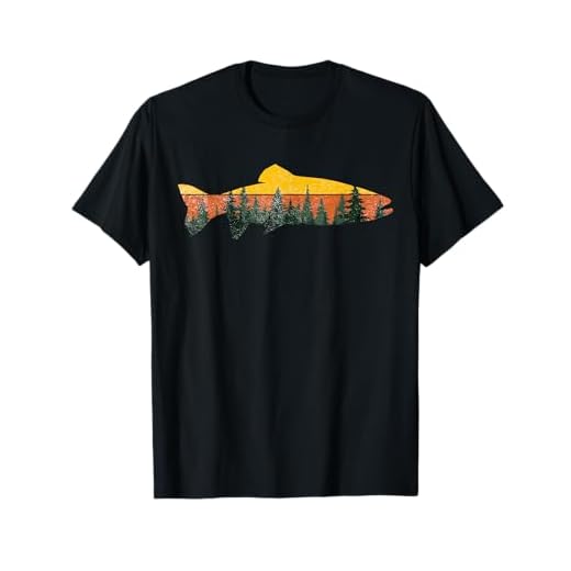 Trout Fly Fishing Outdoor Forest Nature Wildlife Fisherman T-Shirt