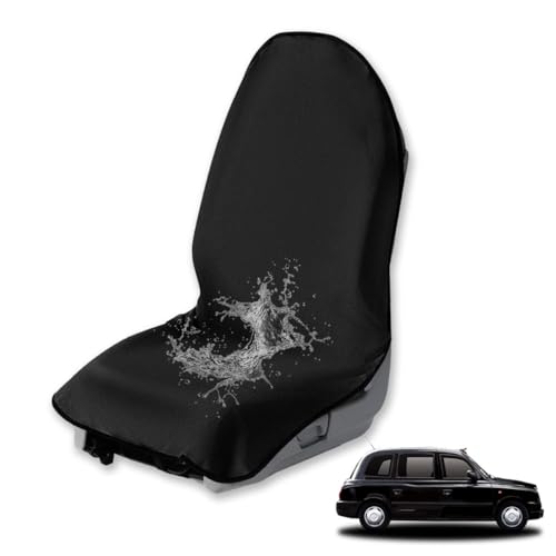 Ikosora 1 Funda Antideslizante para Asiento De Coche, Toalla Impermeable para El Sudor, Funda para Asiento Delantero, Adecuada para Fitness, Playa, Yoga, Toallas para Asiento De Coche (Negro)