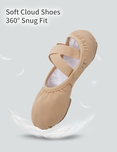 Dayrose Women Ballet Shoes, Highly Stretchy Split Sole Ballet Flats for Women